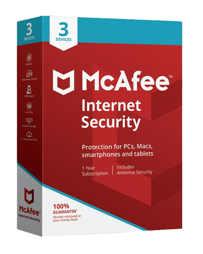 McAfee Internet Security - 3 Felhasználó 1 Év, Global
