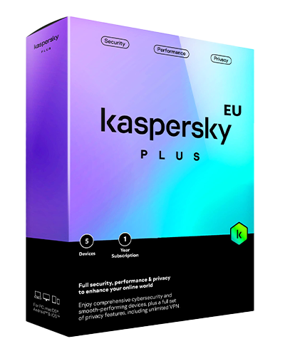 Kaspersky Plus | 5 Eszköz | 1 Év