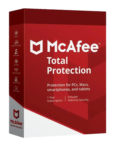 McAfee Total Protection 3 Eszköz 1 Év