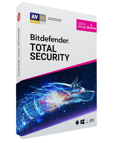 Bitdefender Total Security | 3 PC | 1 Év | EU only