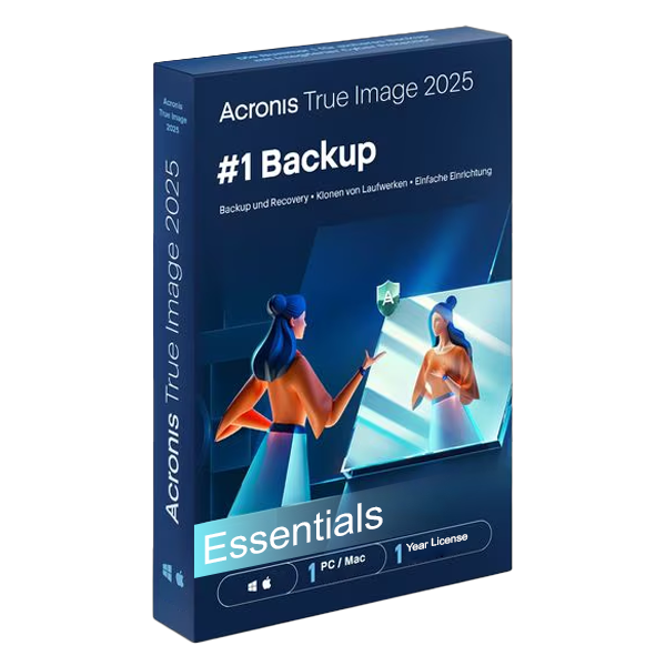 Acronis True Image | Essentials | 1 PC/Mac Eszköz | 1 Év