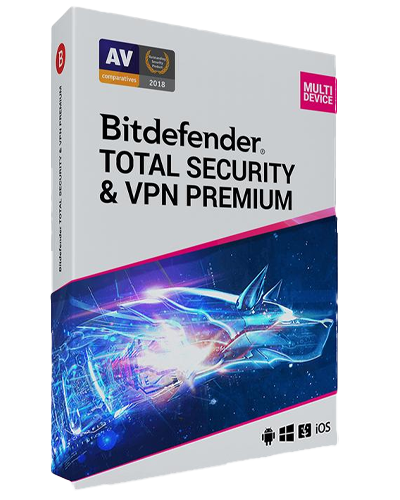 Bitdefender Total Security + Premium VPN | 3 PC | 1 Év | EU only