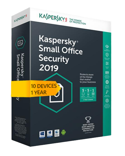 Kaspersky Small Office Security V8 for 10 desktop, 10 mobile, 1 server 1 Év