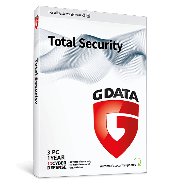 G DATA Total Security 3PC 1 Év DE/EN/FR/IT
