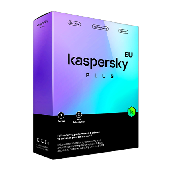 Kaspersky Plus | 1 Eszköz | 2 Év